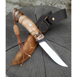 СКАНДІ ніж ручної роботи майстра студії Павла Гончаренка, замовити купити в Україні, сталь - N690, 61 HRC. Photo 3